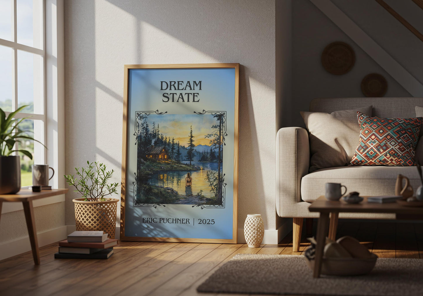 Dream State by Eric Puchner | Descriptive Book Poster | Minimalist