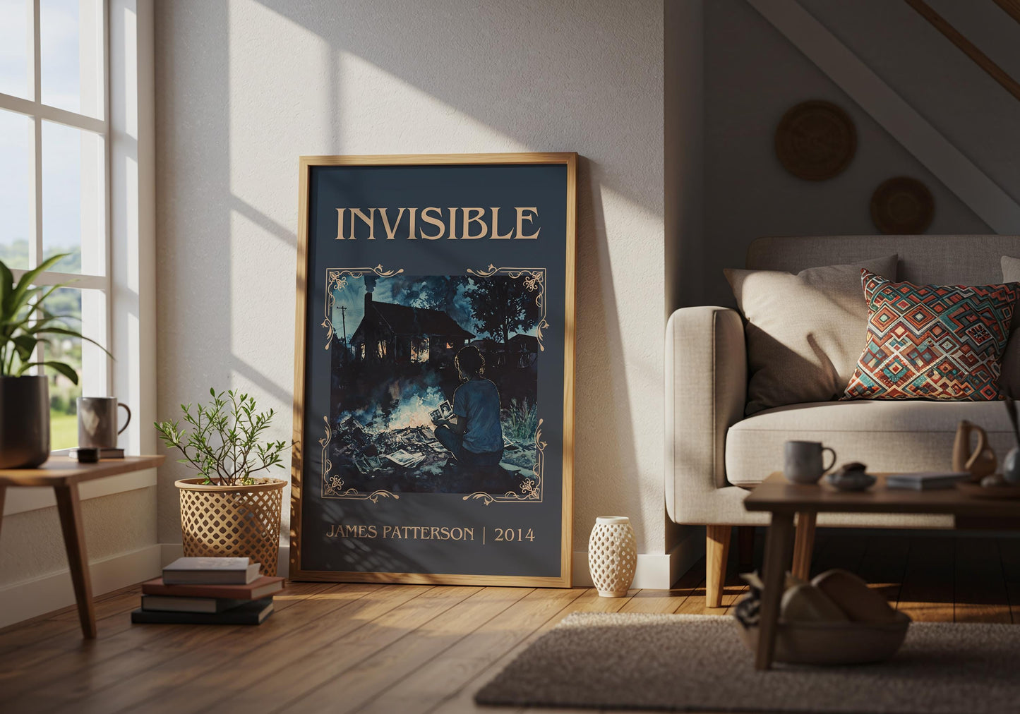 Invisible by James Patterson | Descriptive Book Poster | Minimalist