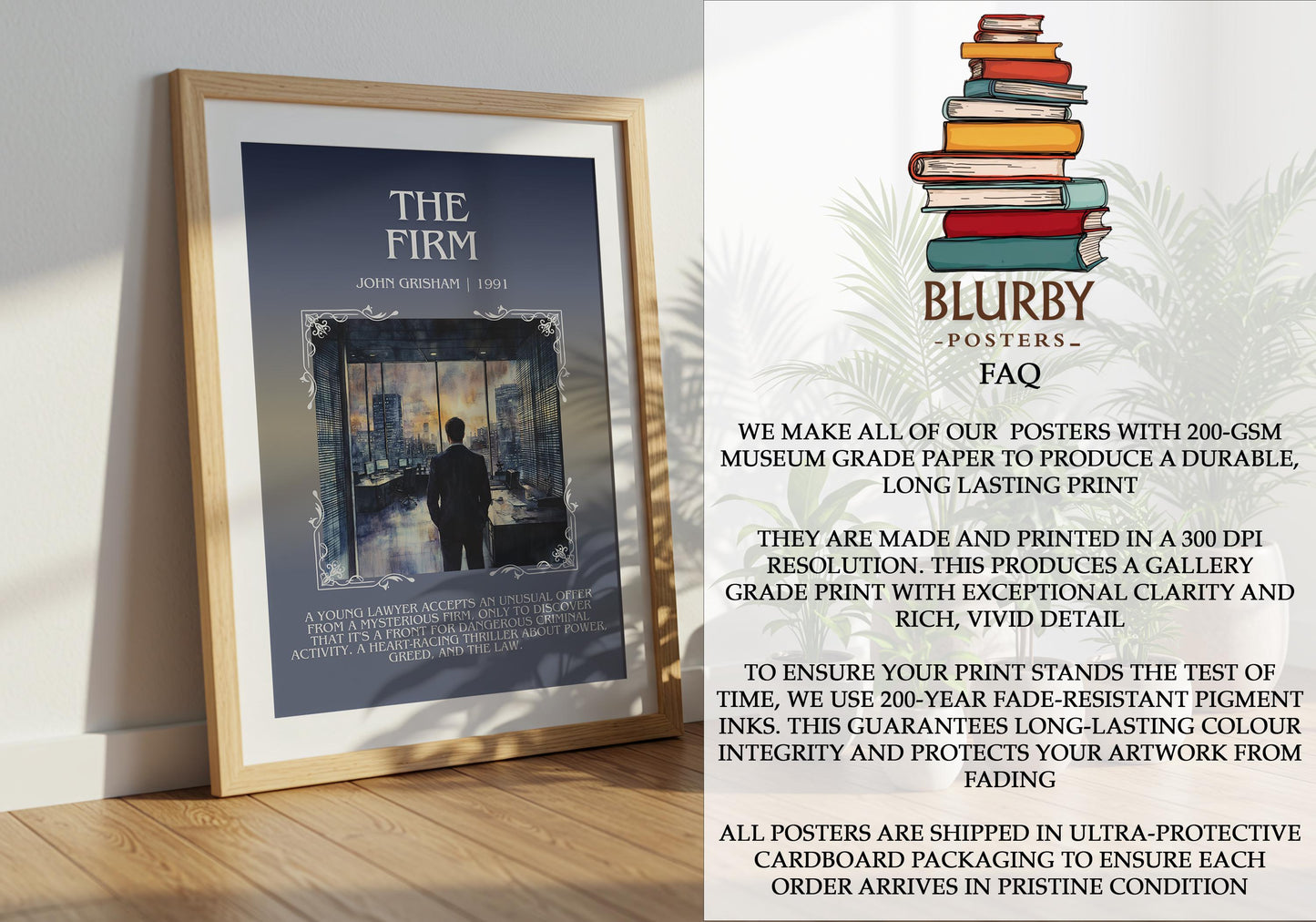 The Firm by John Grisham | Descriptive Book Poster | Blurby
