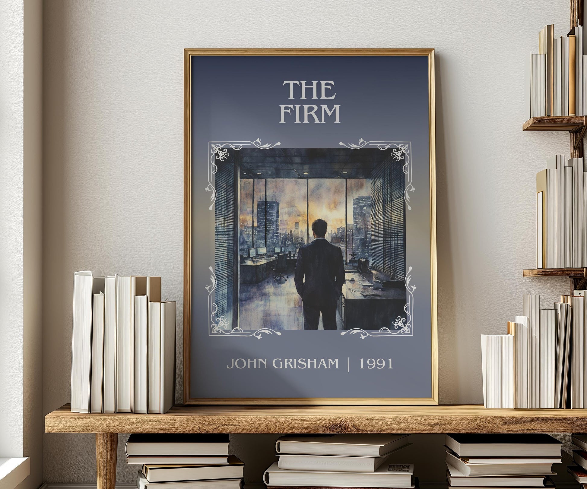 The Firm by John Grisham | Descriptive Book Poster | Minimalist