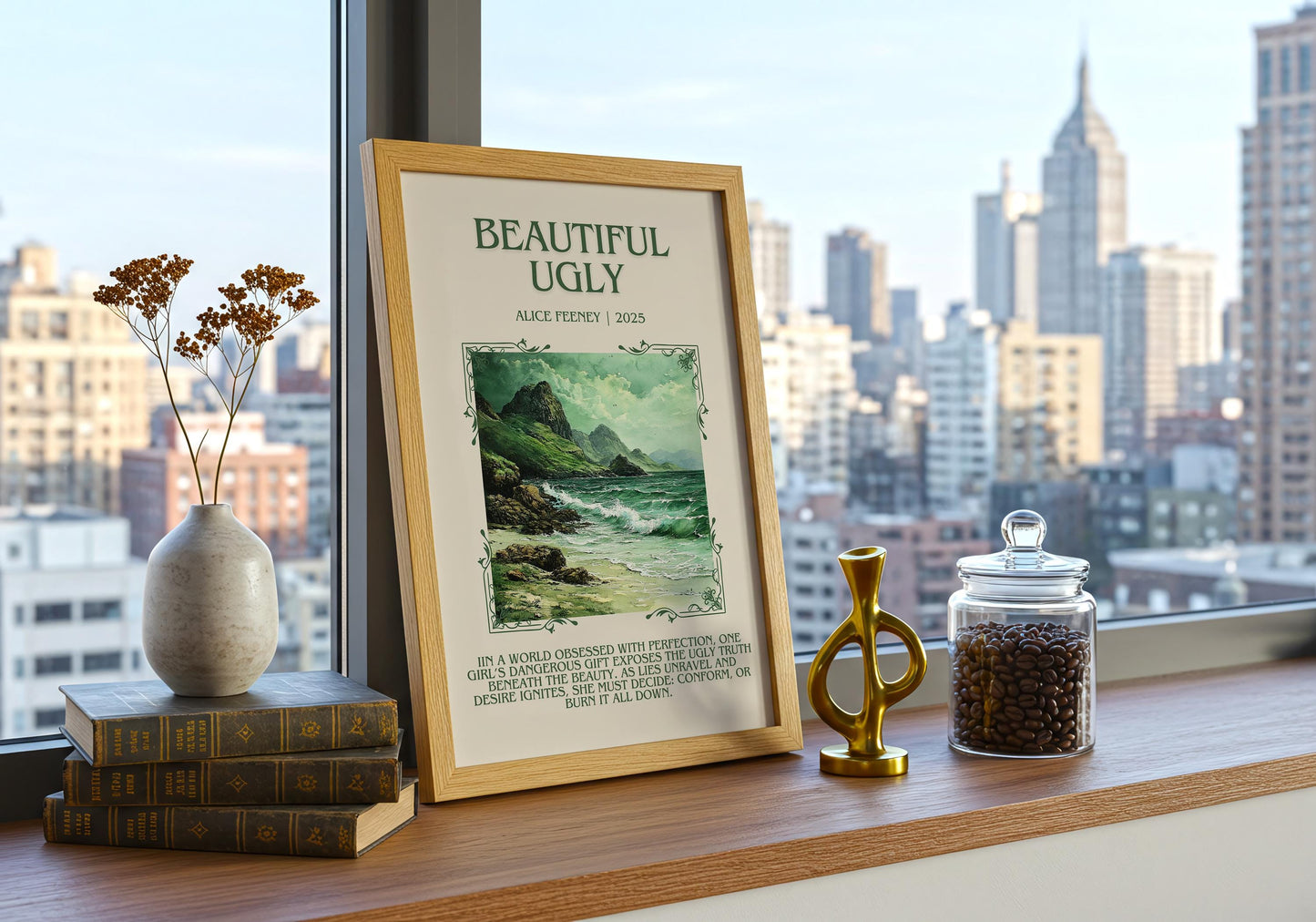 Beautiful Ugly by Alice Feeney | Descriptive Book Poster | Blurby