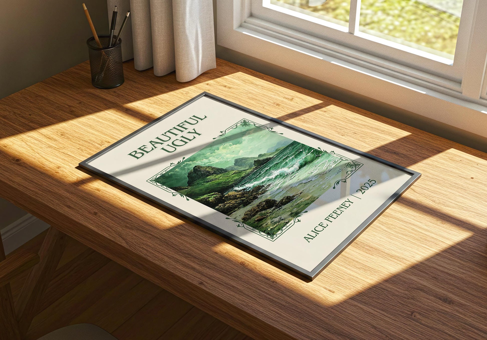 Beautiful Ugly by Alice Feeney | Descriptive Book Poster | Minimalist