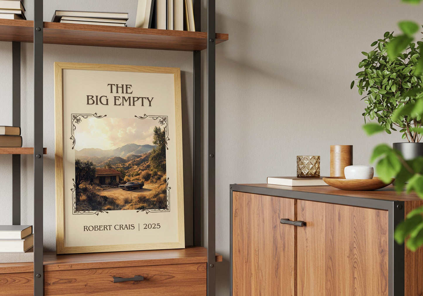 The Big Empty by Robert Crais | Descriptive Book Poster | Minimalist