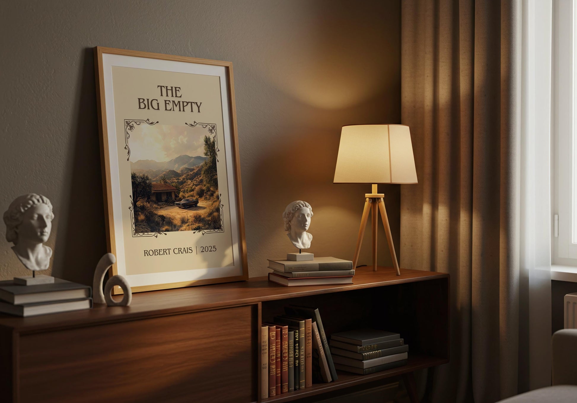 The Big Empty by Robert Crais | Descriptive Book Poster | Minimalist