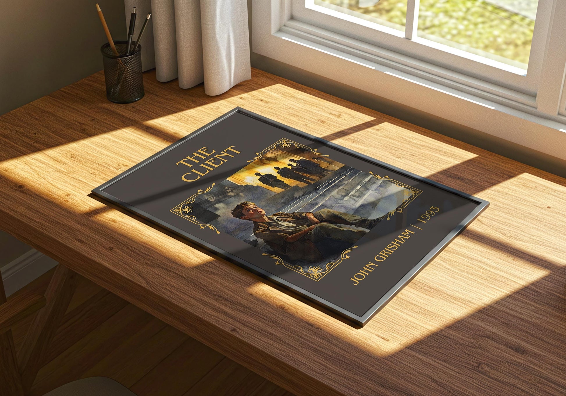 The Client by John Grisham | Descriptive Book Poster | Minimalist