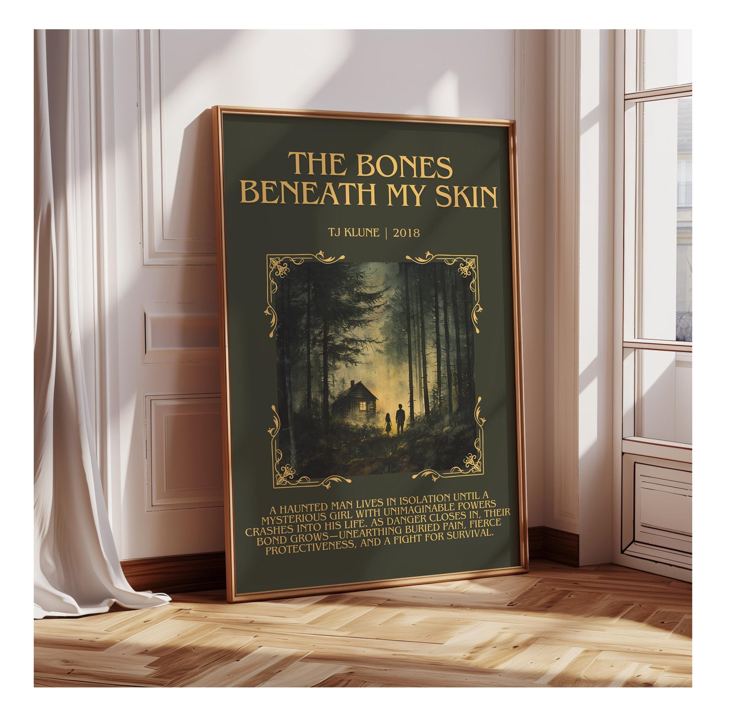 The Bones Beneath My Skin by by TJ Klune | Descriptive Book Poster | Blurby