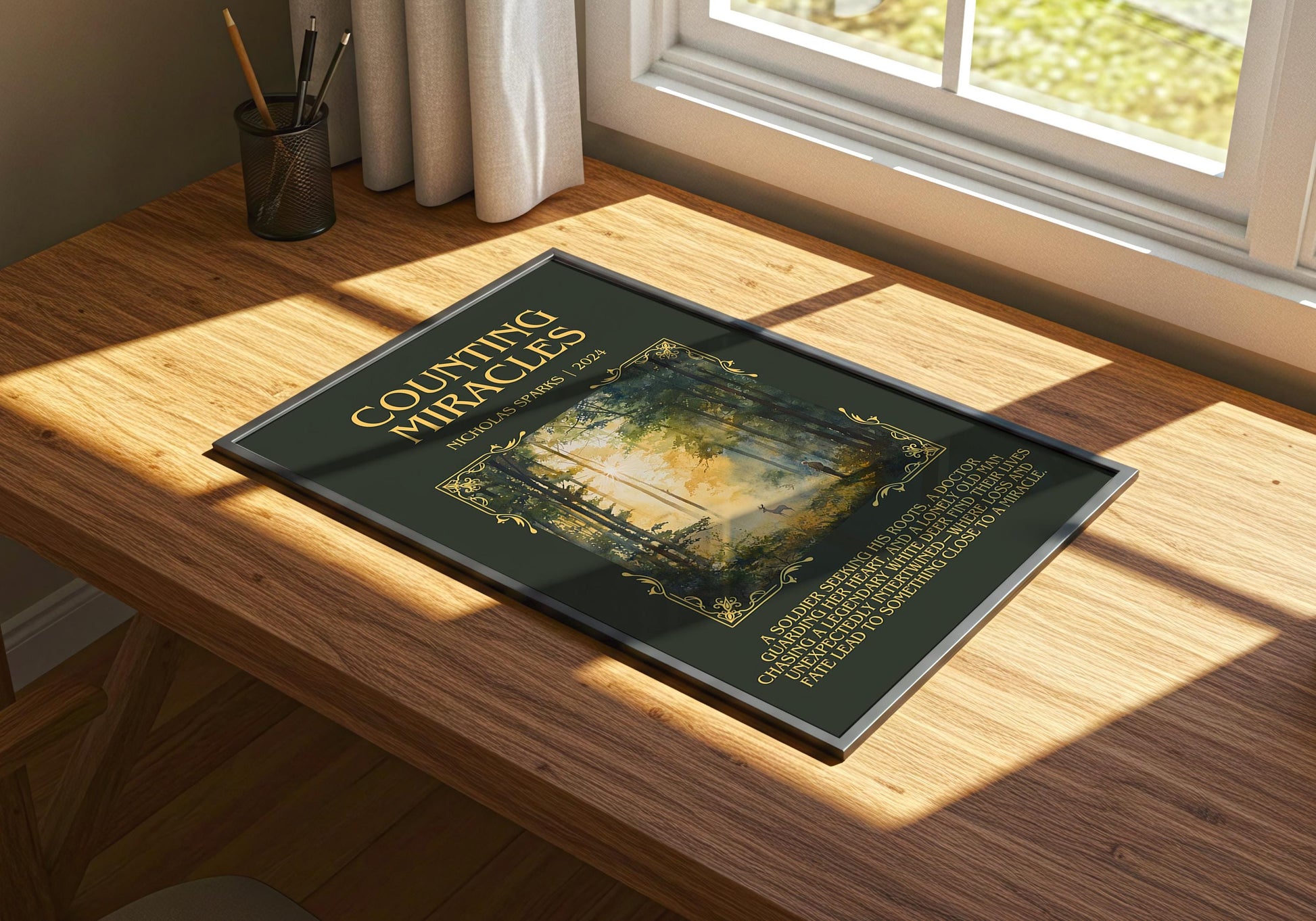 Counting Miracles by Nicholas Sparks | Descriptive Book Poster | Blurby