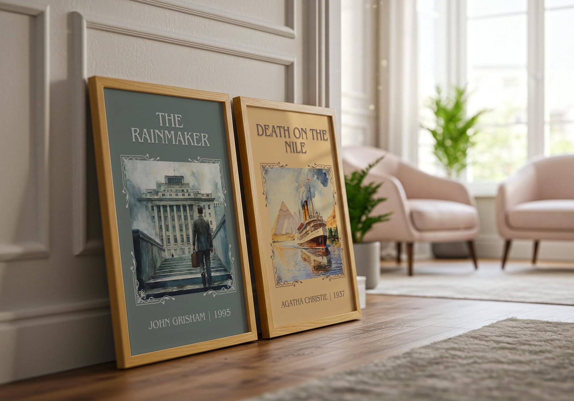 The Rainmaker by John Grisham | Descriptive Book Poster | Minimalist