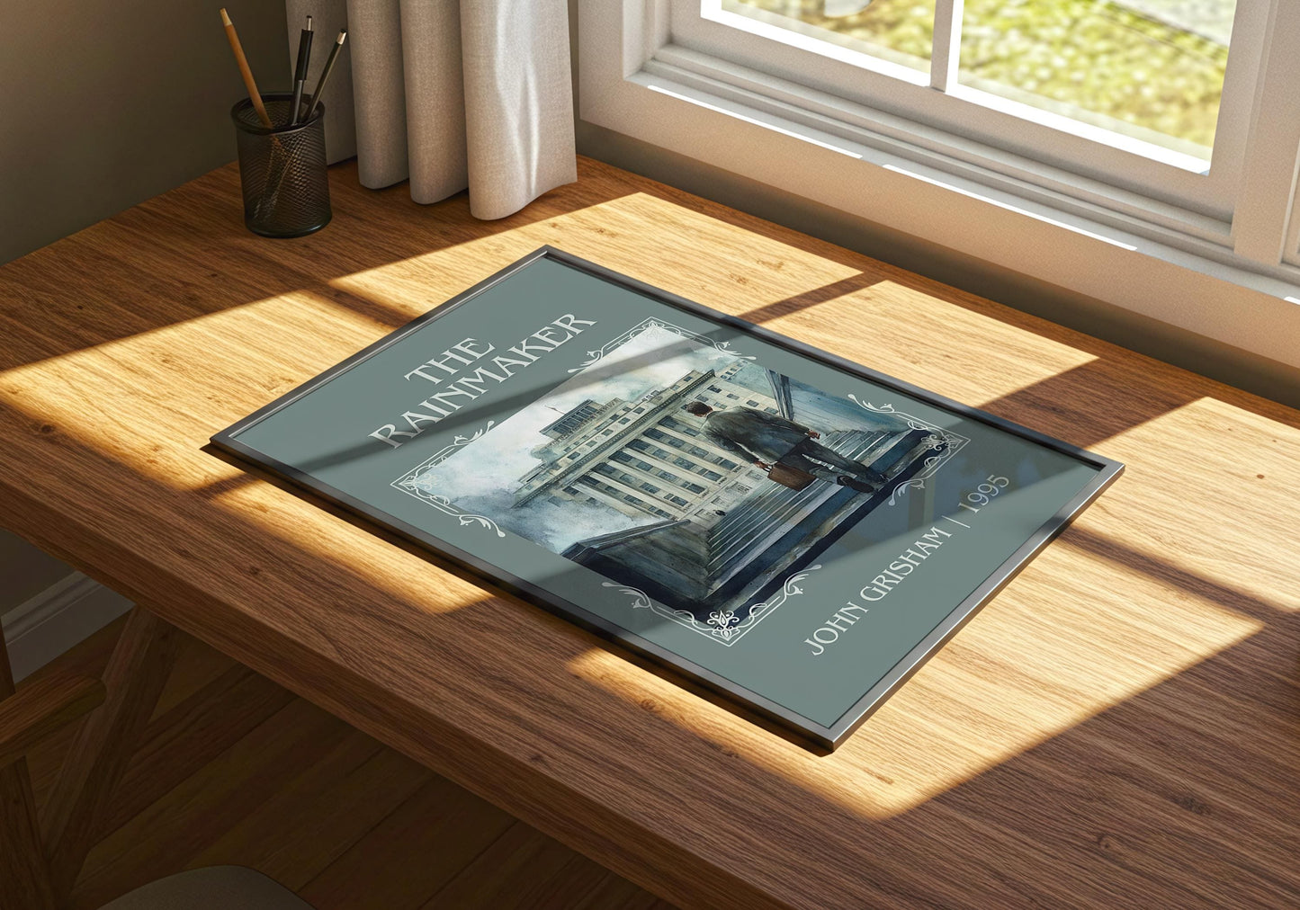 The Rainmaker by John Grisham | Descriptive Book Poster | Minimalist