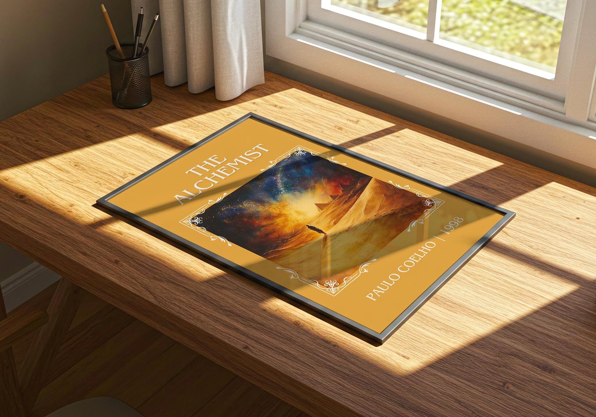 The Alchemist by Paul Coelho | Descriptive Book Poster | Minimalist