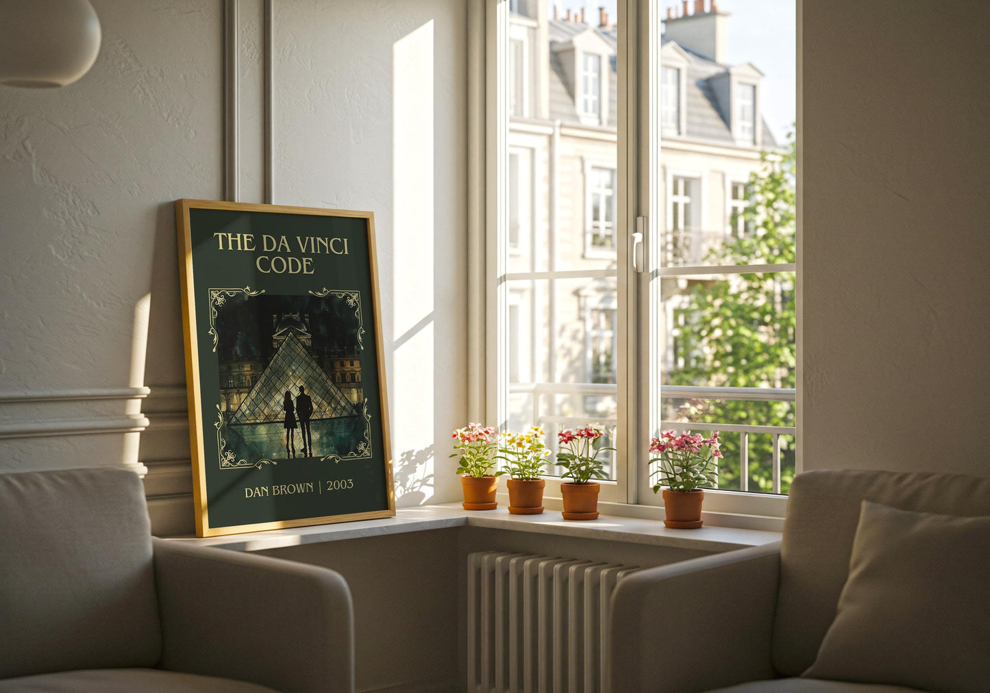 The Da Vinci Code by Dan Brown | Descriptive Book Poster | Minimalist