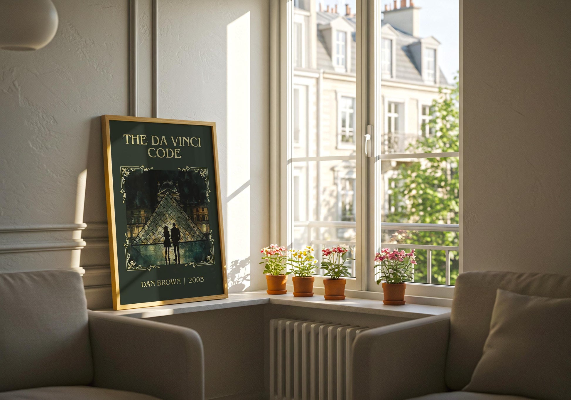 The Da Vinci Code by Dan Brown | Descriptive Book Poster | Minimalist