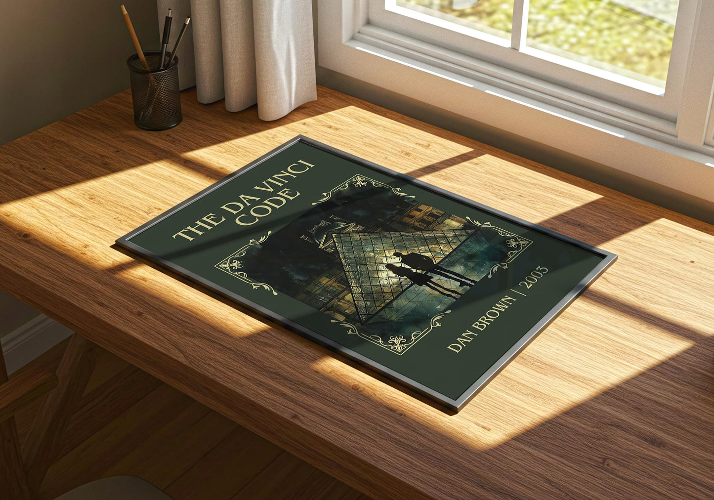 The Da Vinci Code by Dan Brown | Descriptive Book Poster | Minimalist