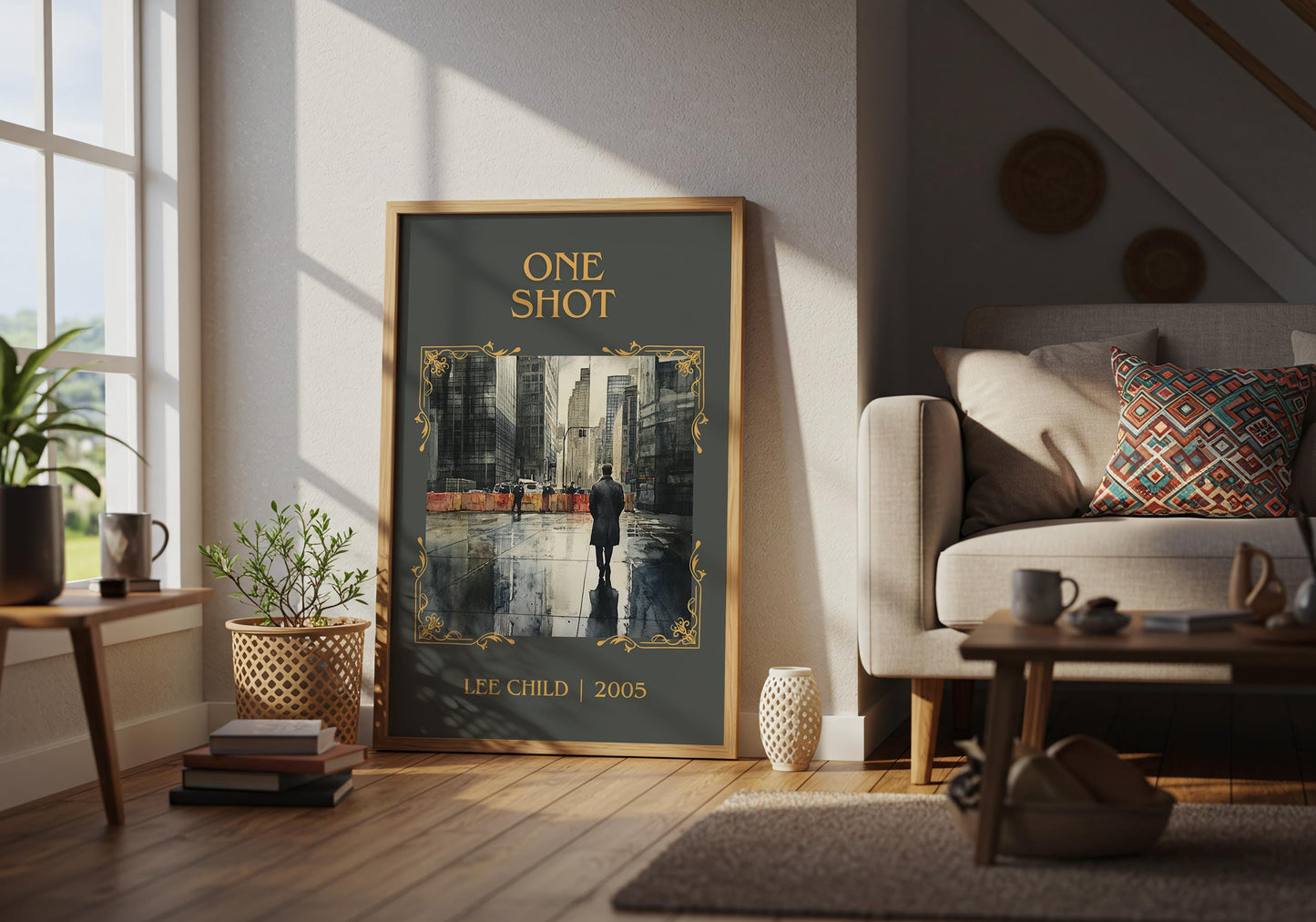 One Shot by Lee Child | Descriptive Book Poster | Minimalist