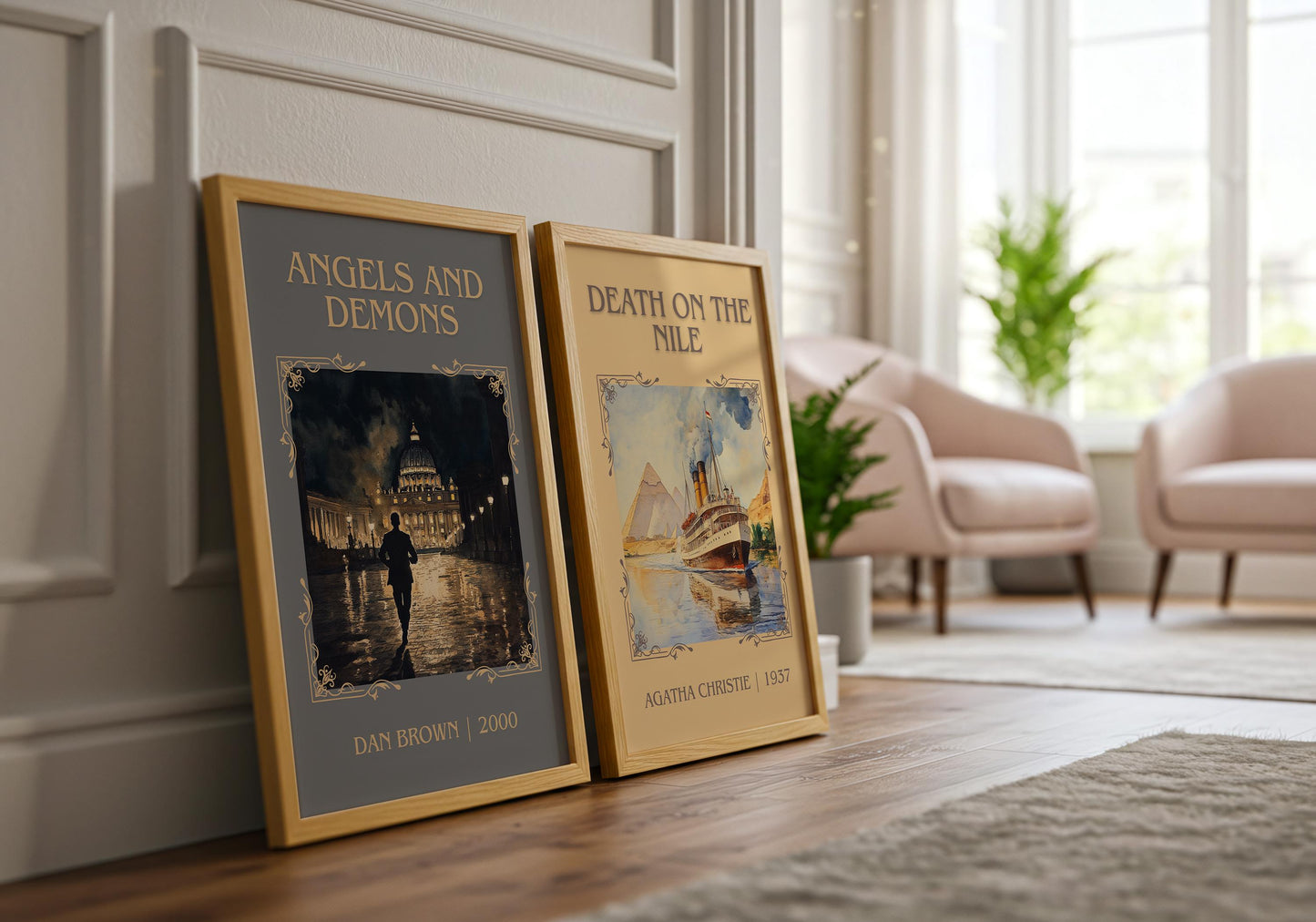 Angels and Demons by Dan Brown | Descriptive Book Poster | Minimalist