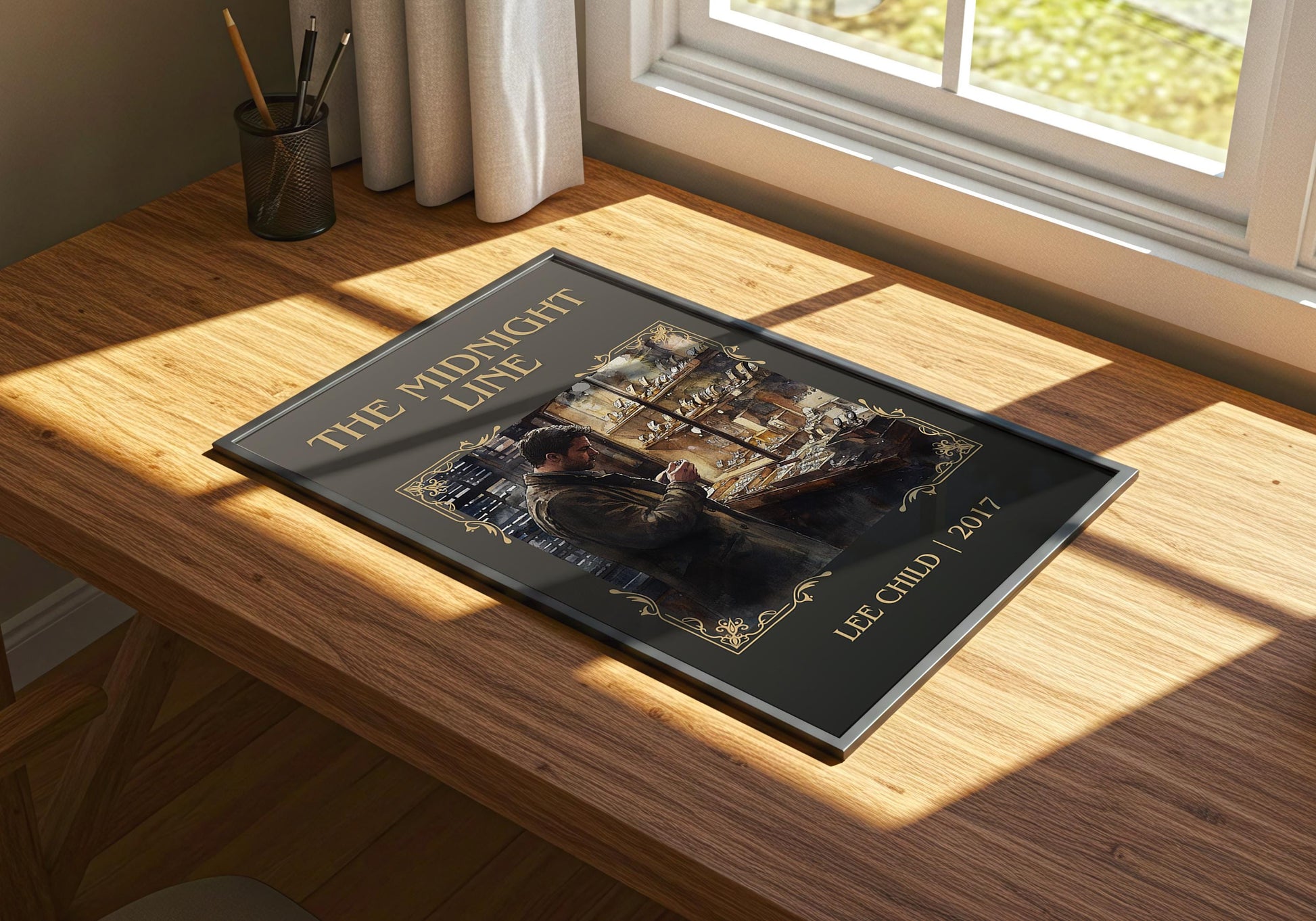 The Midnight Line by Lee Child | Descriptive Book Poster | Minimalist