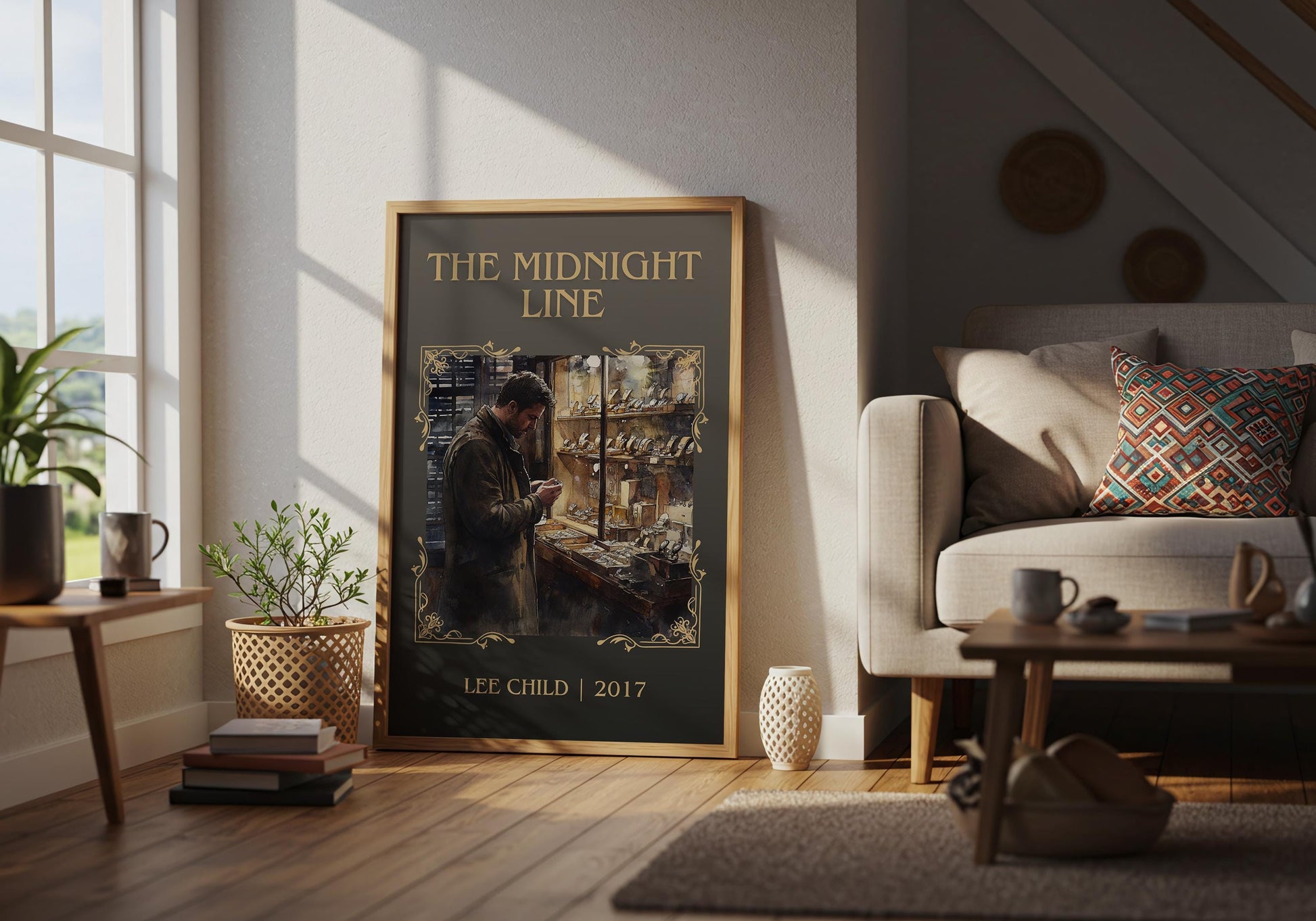 The Midnight Line by Lee Child | Descriptive Book Poster | Minimalist