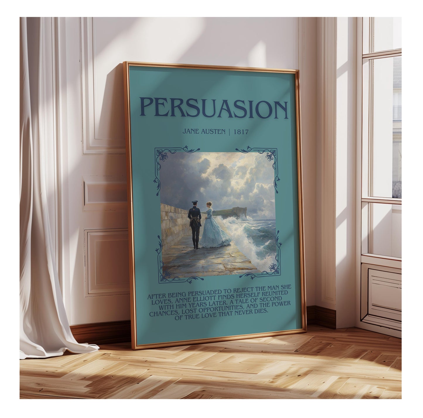Persuasion by Jane Austen | Descriptive Book Poster | Blurby