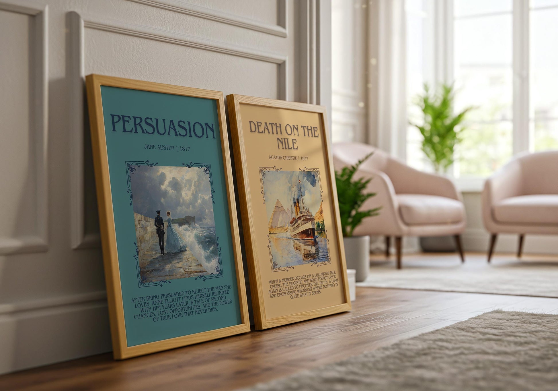 Persuasion by Jane Austen | Descriptive Book Poster | Blurby