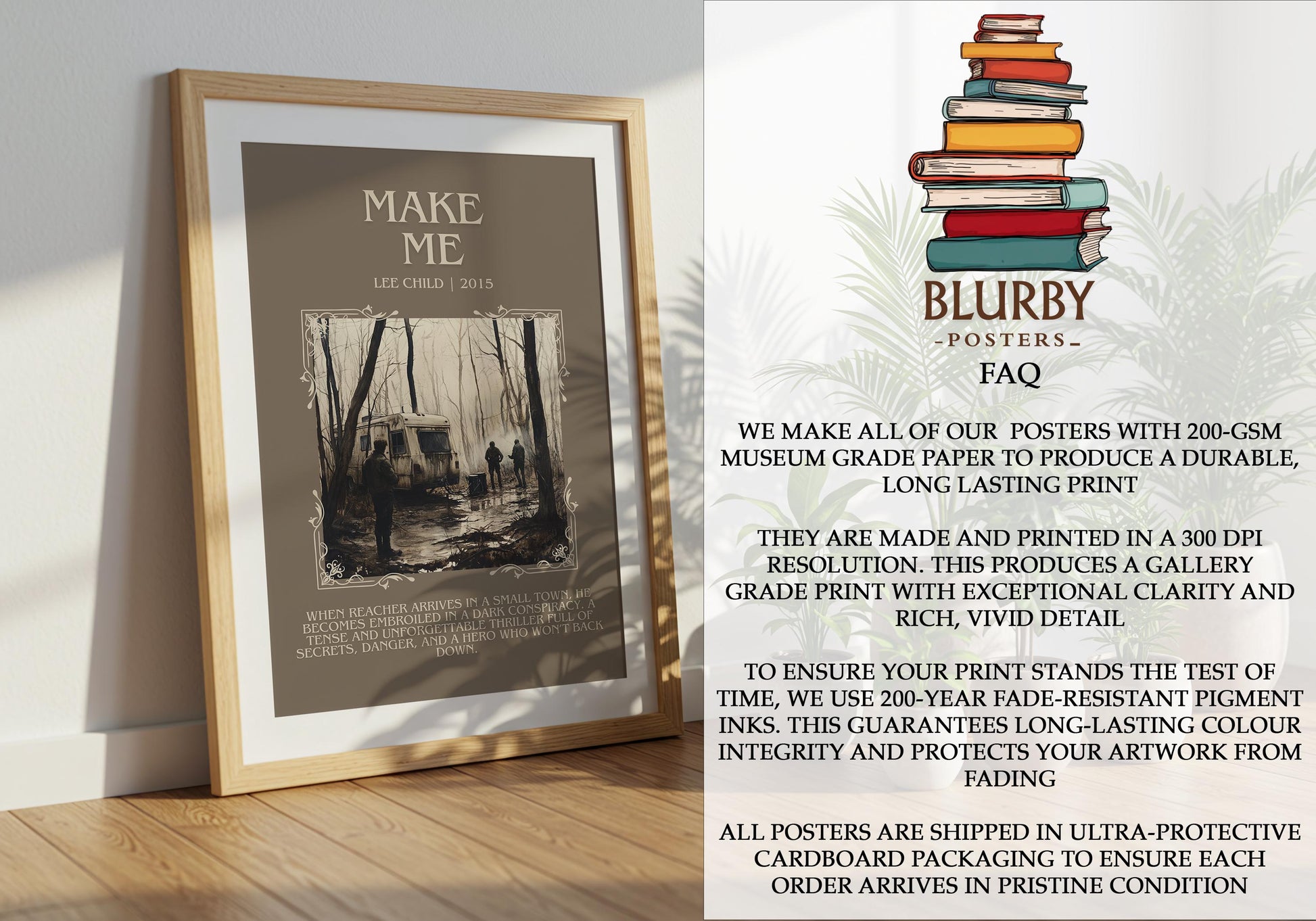 Make Me by Lee Child | Descriptive Book Poster | Blurby