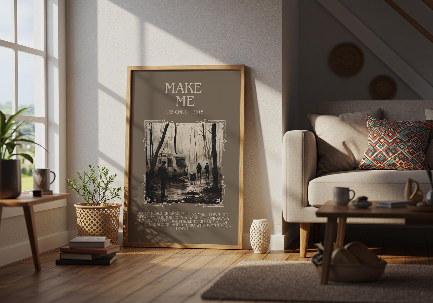 Make Me by Lee Child | Descriptive Book Poster | Blurby