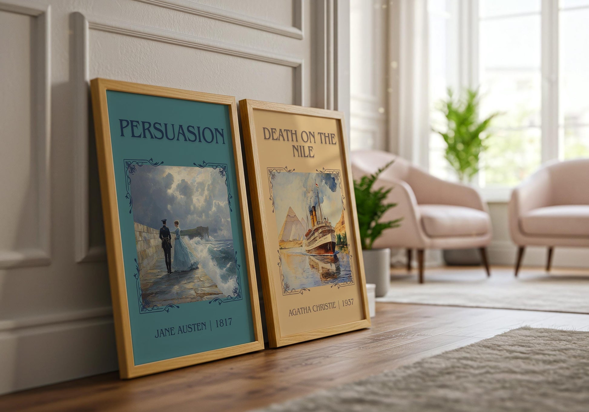 Persuasion by Jane Austen | Descriptive Book Poster | Minimalist