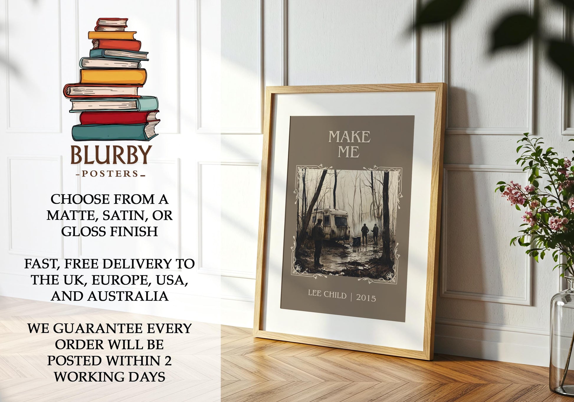 Make Me by Lee Child | Descriptive Book Poster | Minimalist