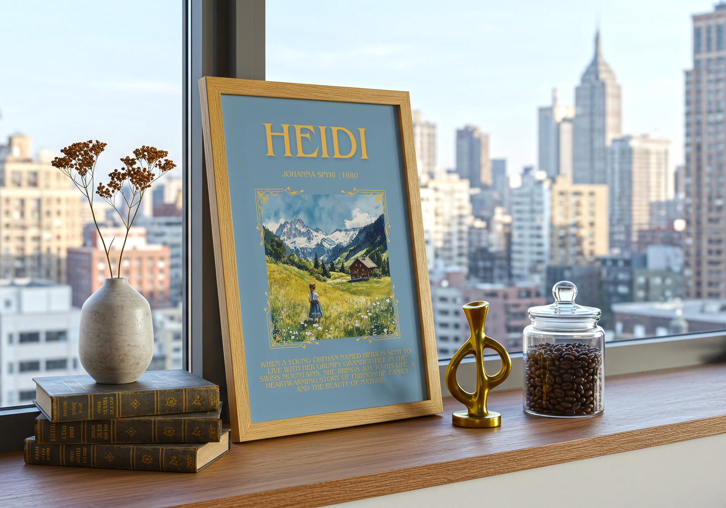 Heidi by Johanna Spyri | Descriptive Book Poster | Blurby