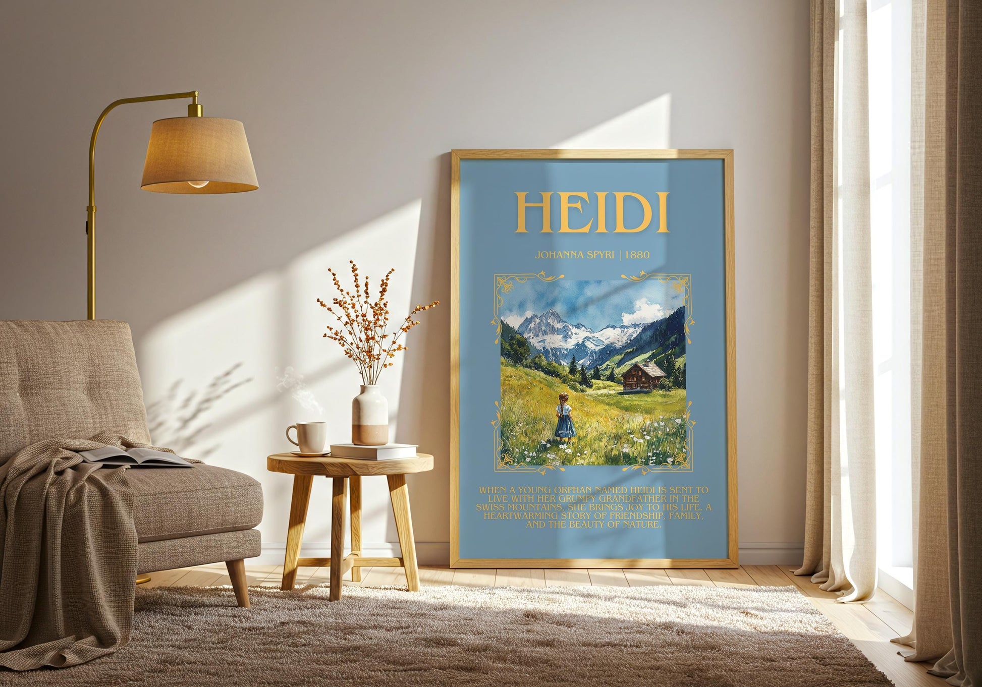 Heidi by Johanna Spyri | Descriptive Book Poster | Blurby