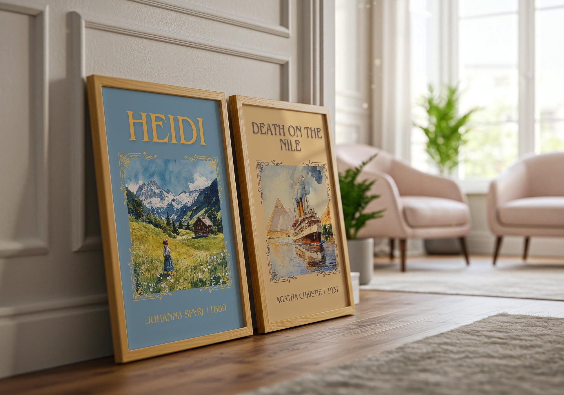 Heidi by Johanna Spyri | Descriptive Book Poster | Minimalist