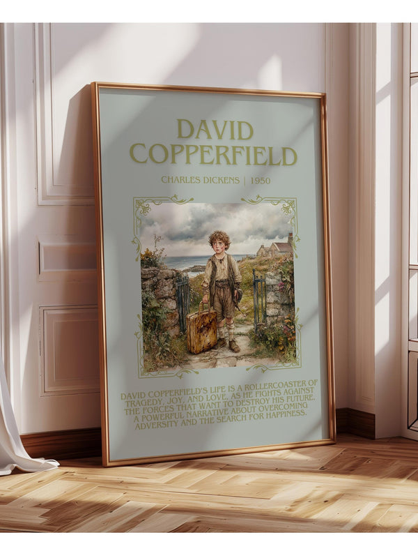 David Copperfield minimalist poster paper finish options – matte satin gloss