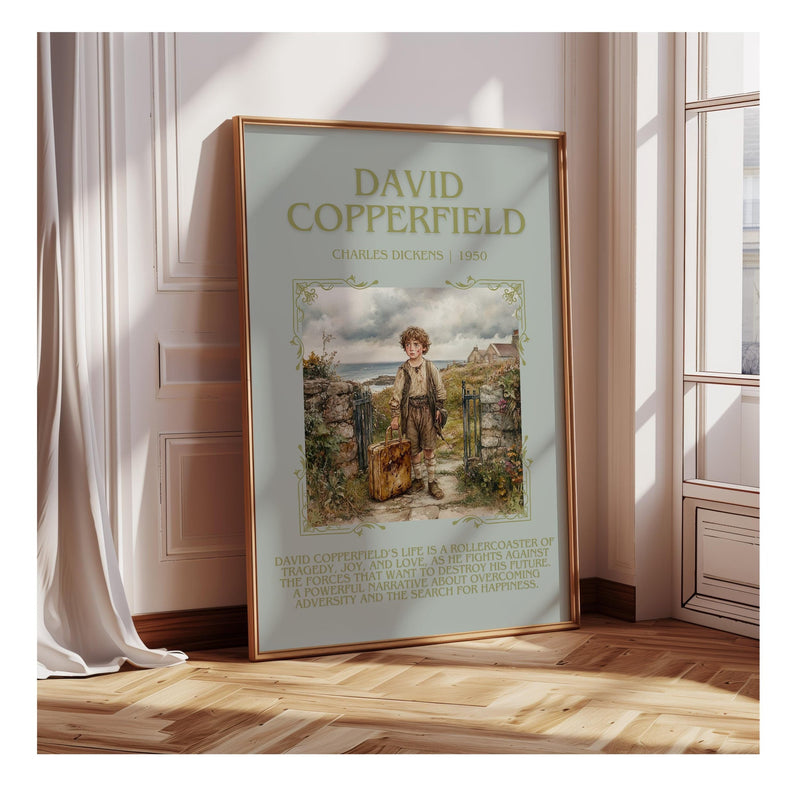 David Copperfield minimalist poster paper finish options – matte satin gloss