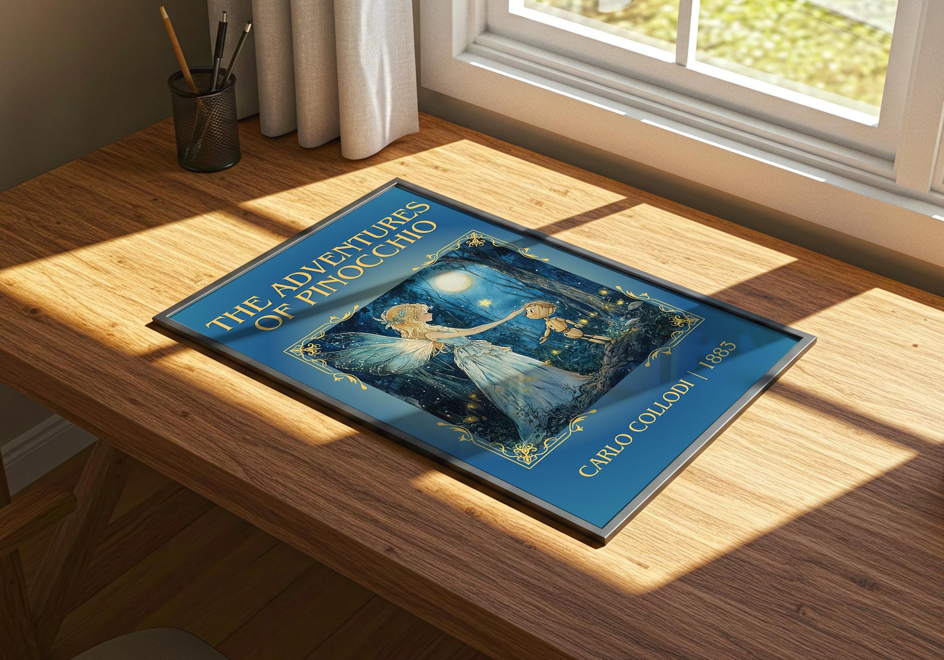 The Adventures Of Pinocchio by Carlos Callodi | Descriptive Book Poster | Minimalist