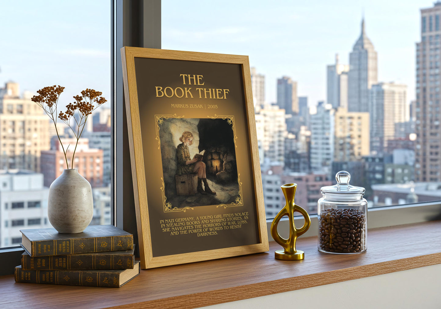 The Book Thief by Markus Zusak | Descriptive Book Poster | Blurby