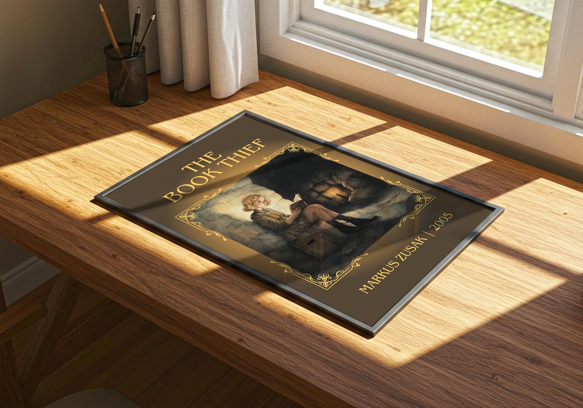 The Book Thief by Markus Zusak | Descriptive Book Poster | Minimalist