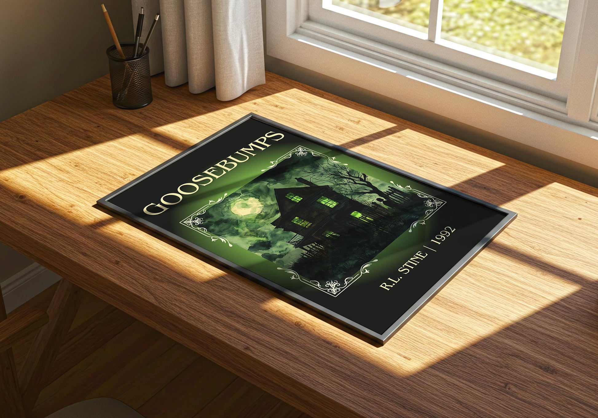 Goosebumps by R.L. Stine | Descriptive Book Poster | Minimalist