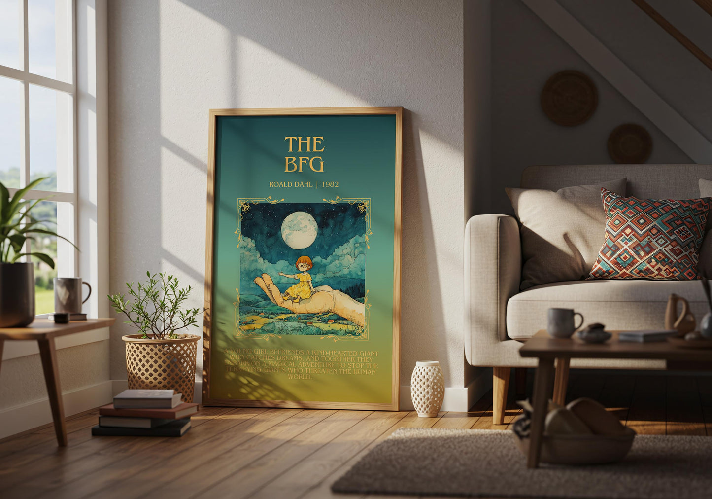 The BFG by Roald Dahl | Descriptive Book Poster | Blurby