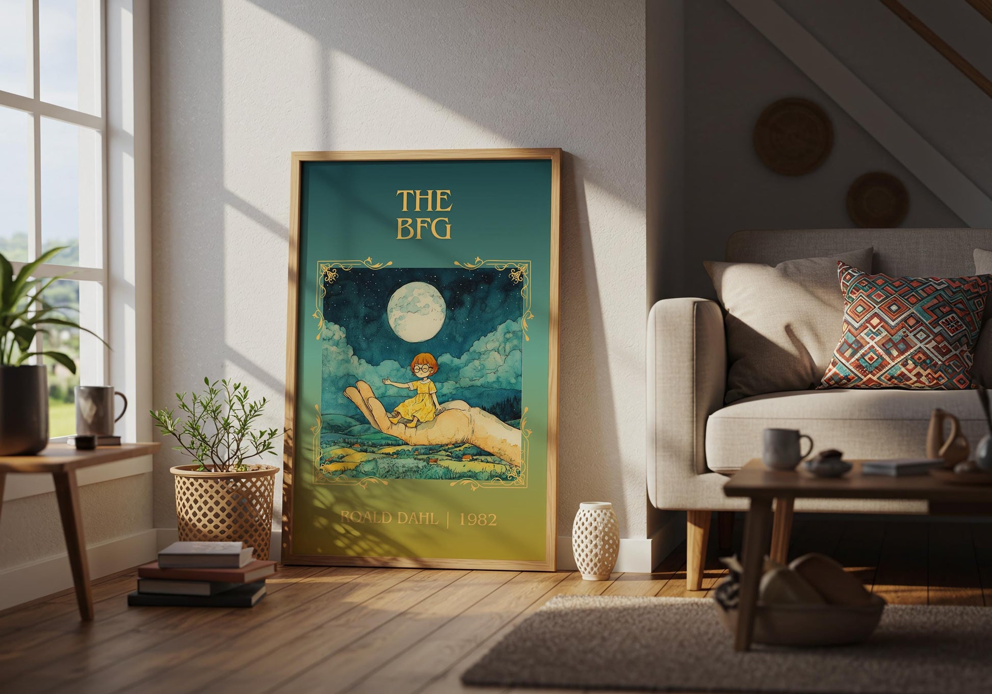 The BFG by Roald Dahl | Descriptive Book Poster | Minimalist