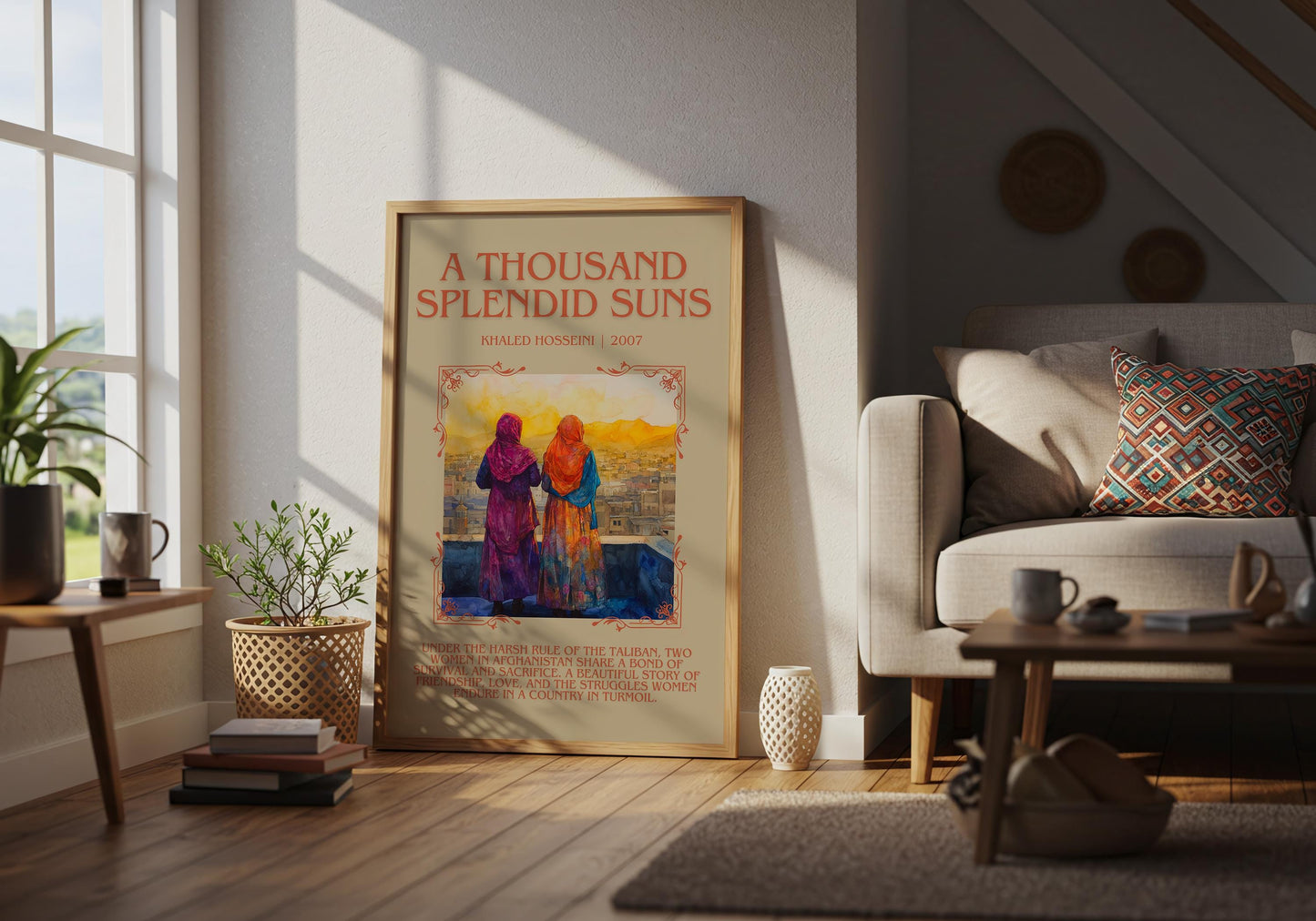 A Thousand Splendid Suns by Khaled Hosseini | Descriptive Book Poster | Blurby