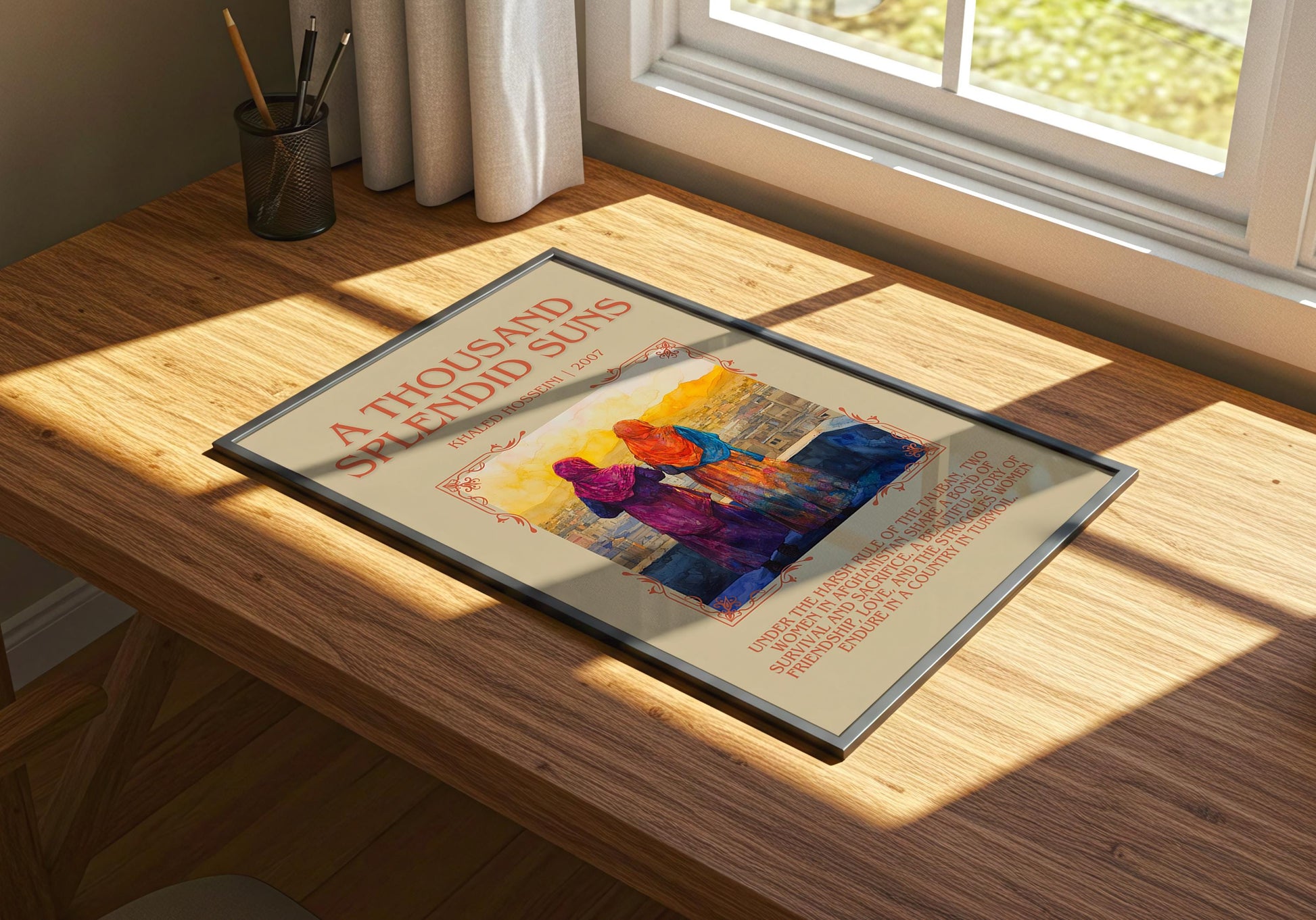 A Thousand Splendid Suns by Khaled Hosseini | Descriptive Book Poster | Blurby