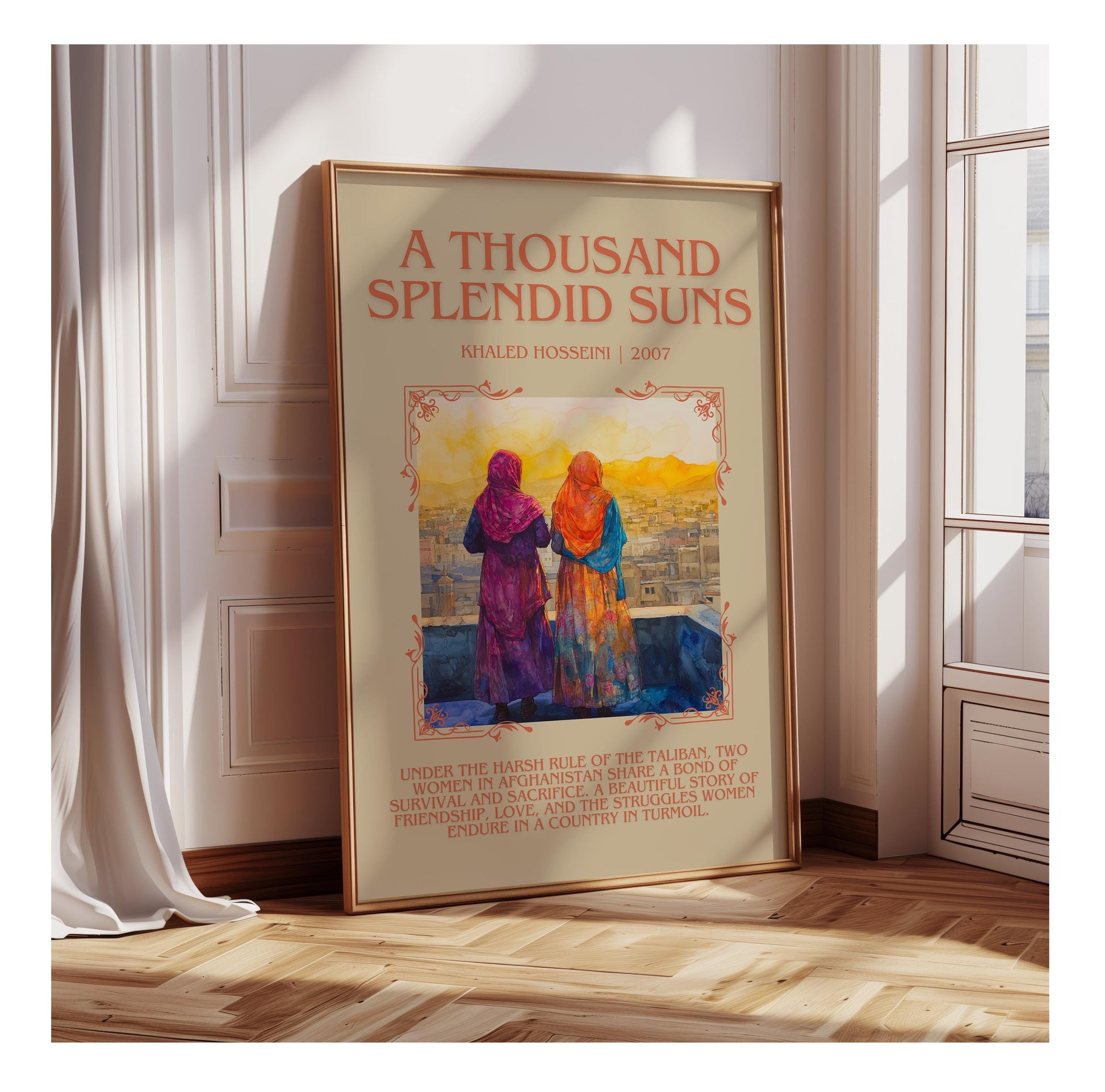 A Thousand Splendid Suns by Khaled Hosseini | Descriptive Book Poster | Blurby