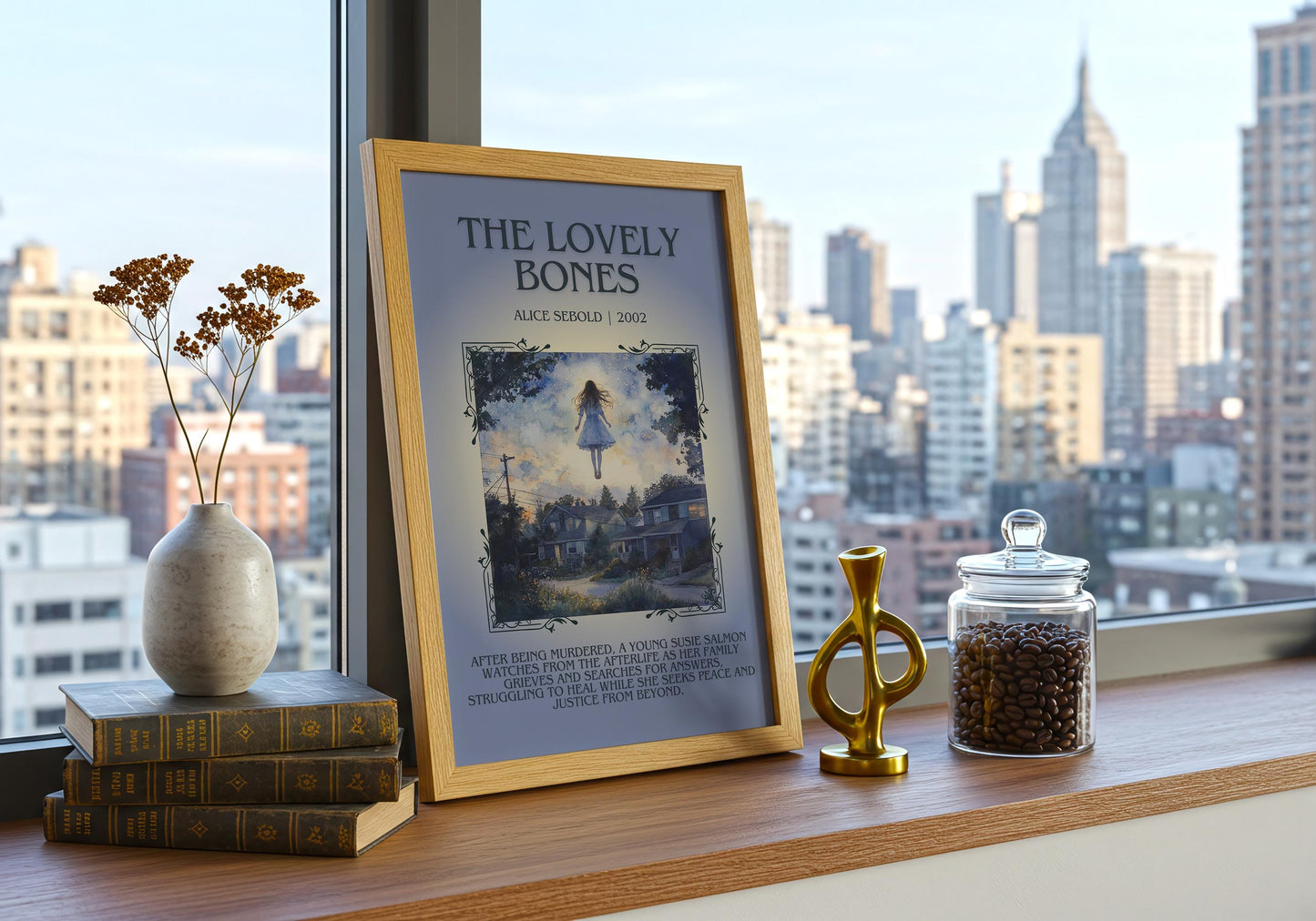The Lovely Bones by Alice Sebold | Descriptive Book Poster | Blurby