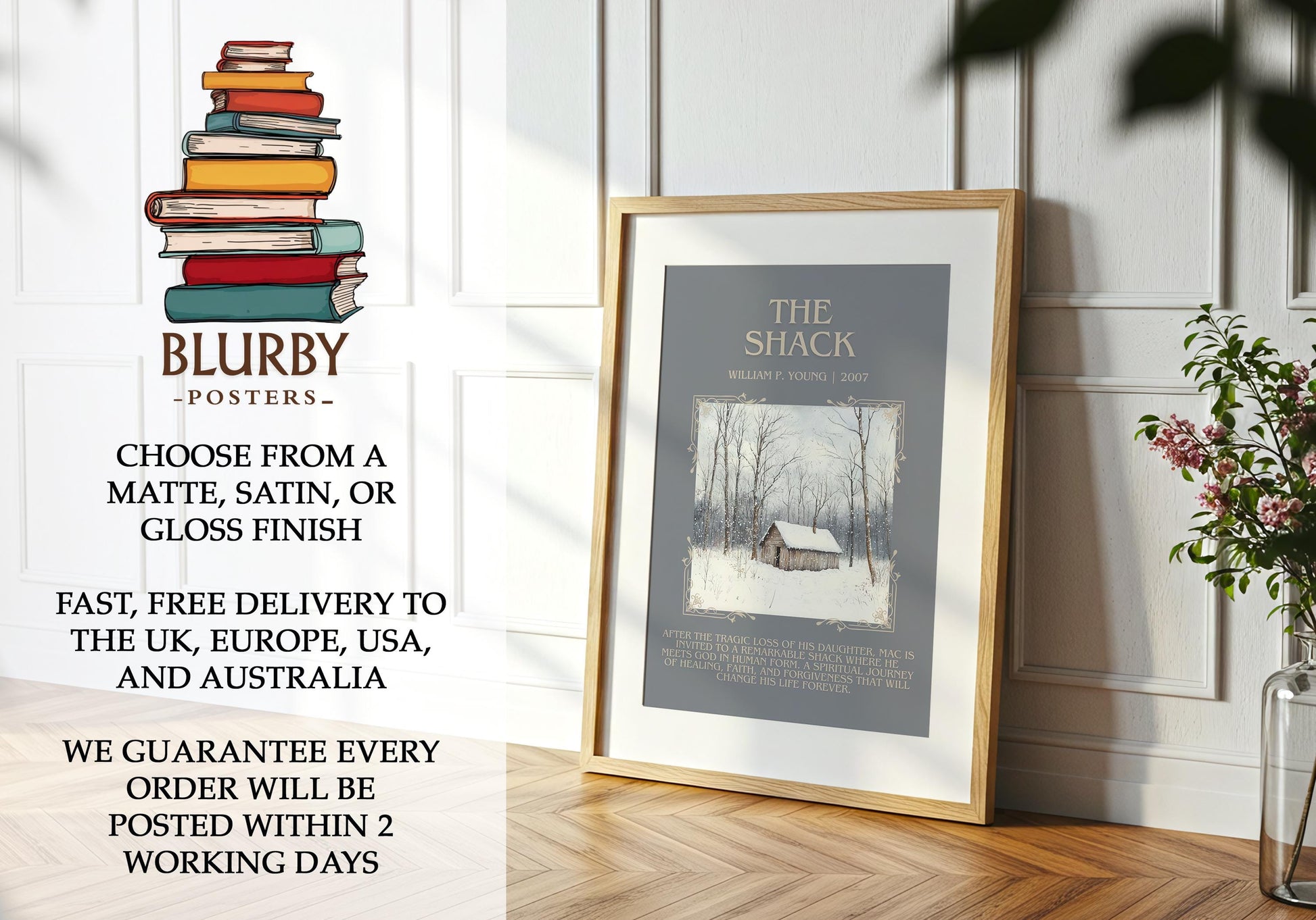 The Shack by William P. Young | Descriptive Book Poster | Blurby