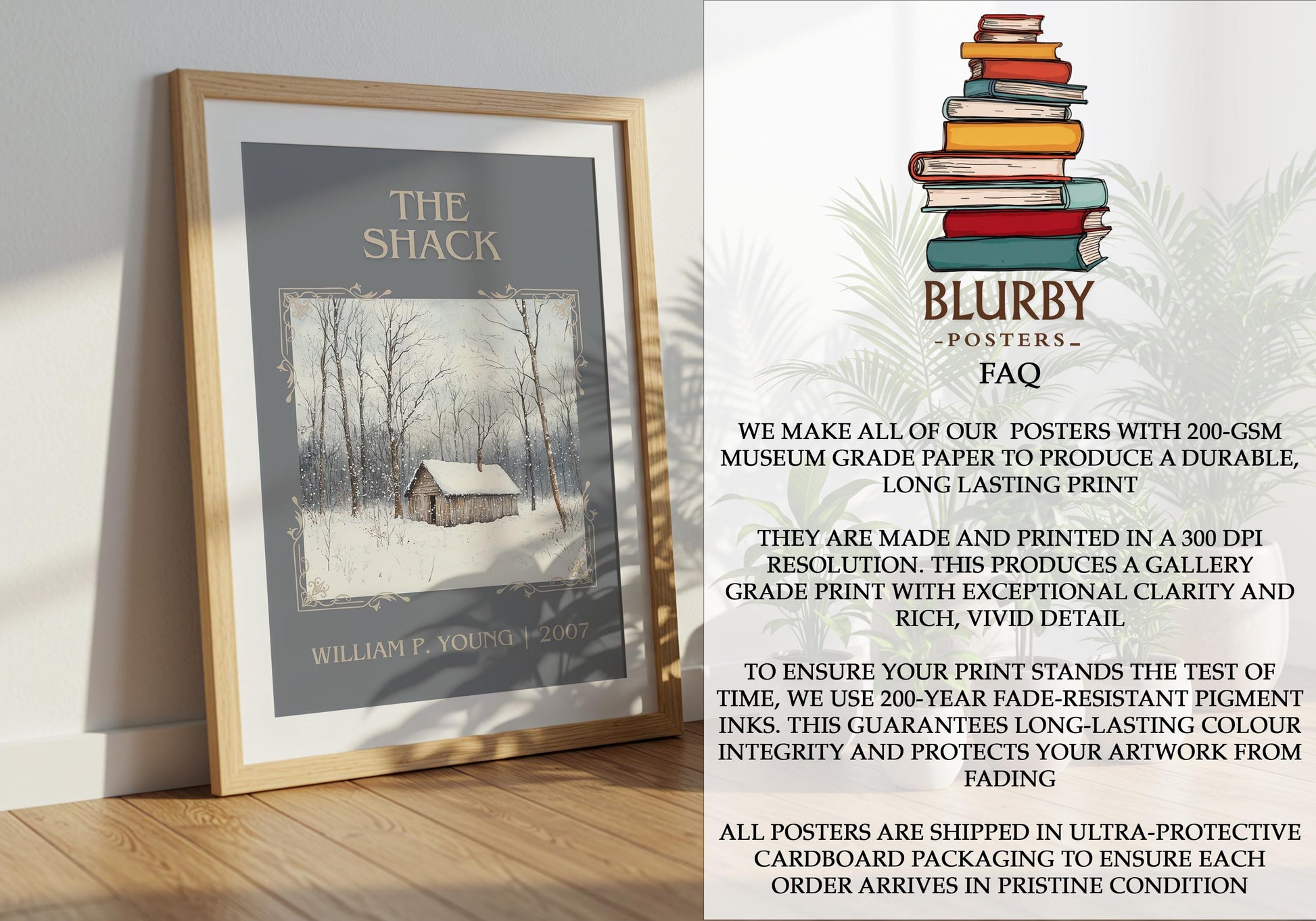 The Shack by William P. Young | Descriptive Book Poster | Minimalist