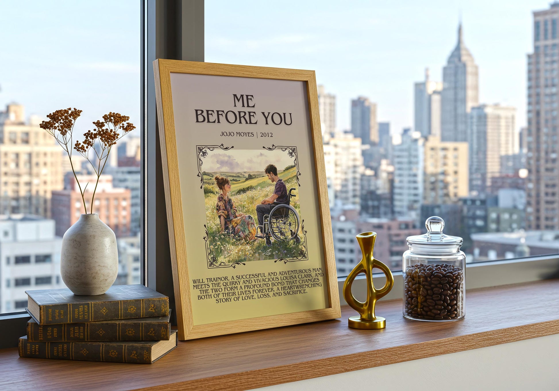 Me Before You by Jojo Moyes | Descriptive Book Poster | Blurby