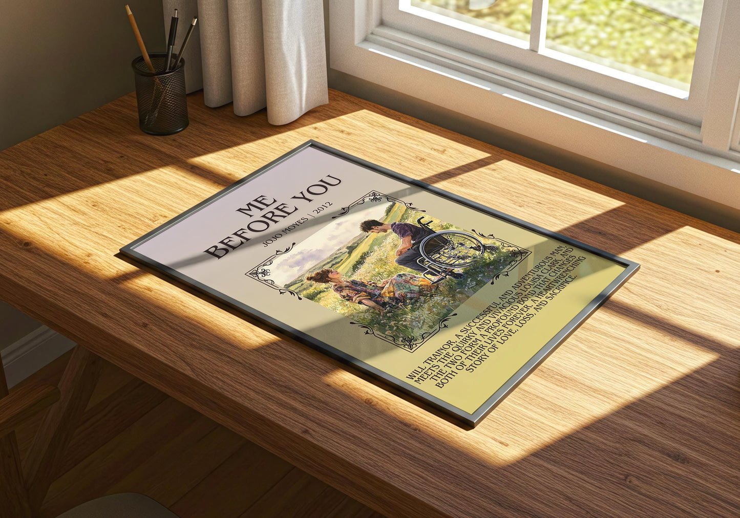 Me Before You by Jojo Moyes | Descriptive Book Poster | Blurby