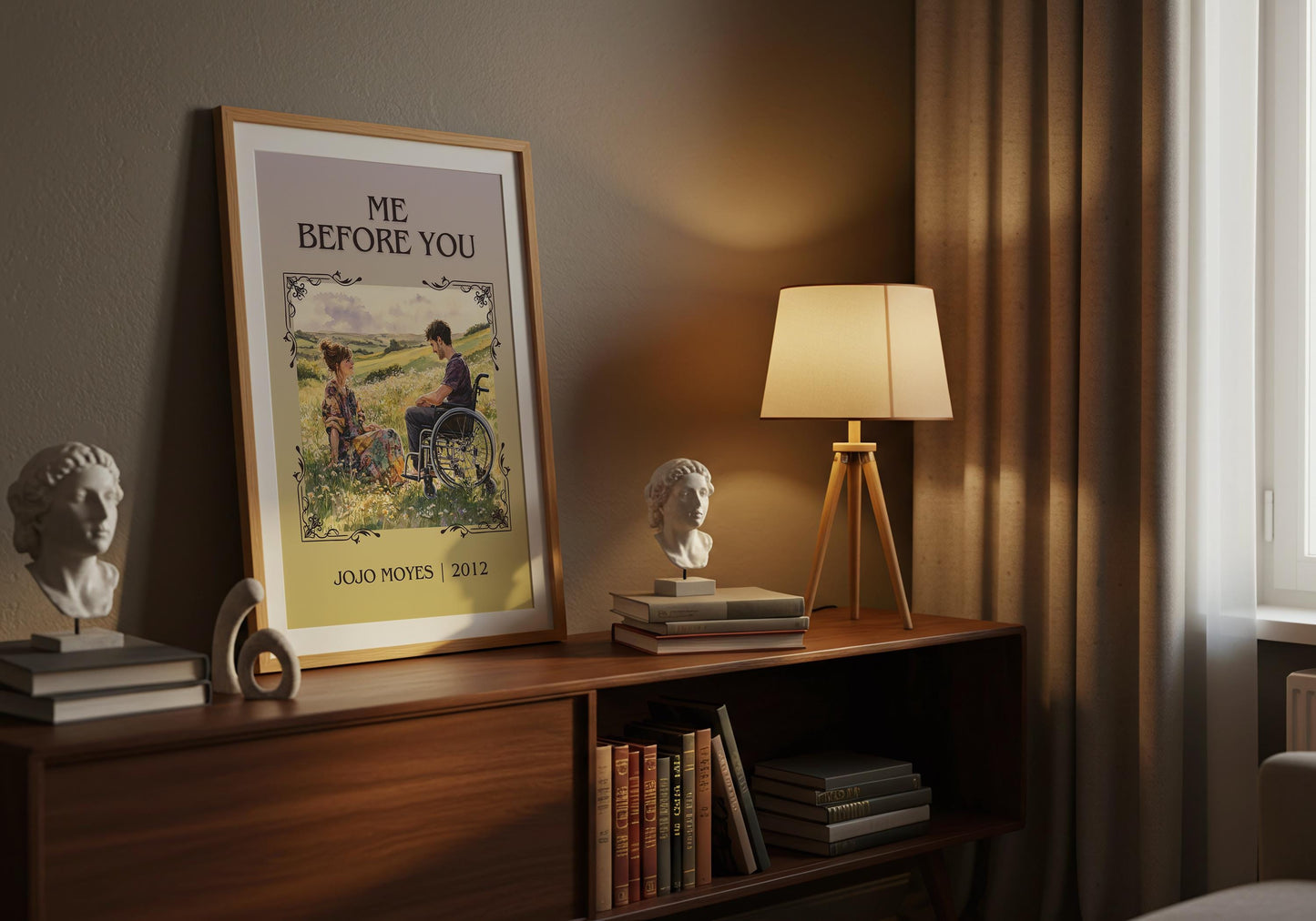 Me Before You by Jojo Moyes | Descriptive Book Poster | Minimalist