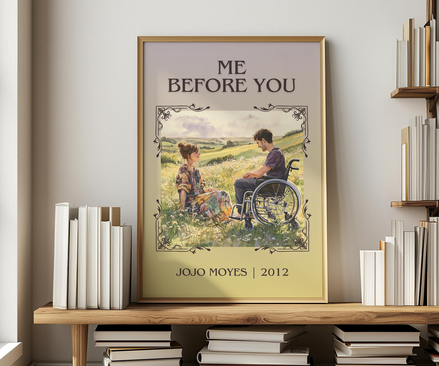 Me Before You by Jojo Moyes | Descriptive Book Poster | Minimalist