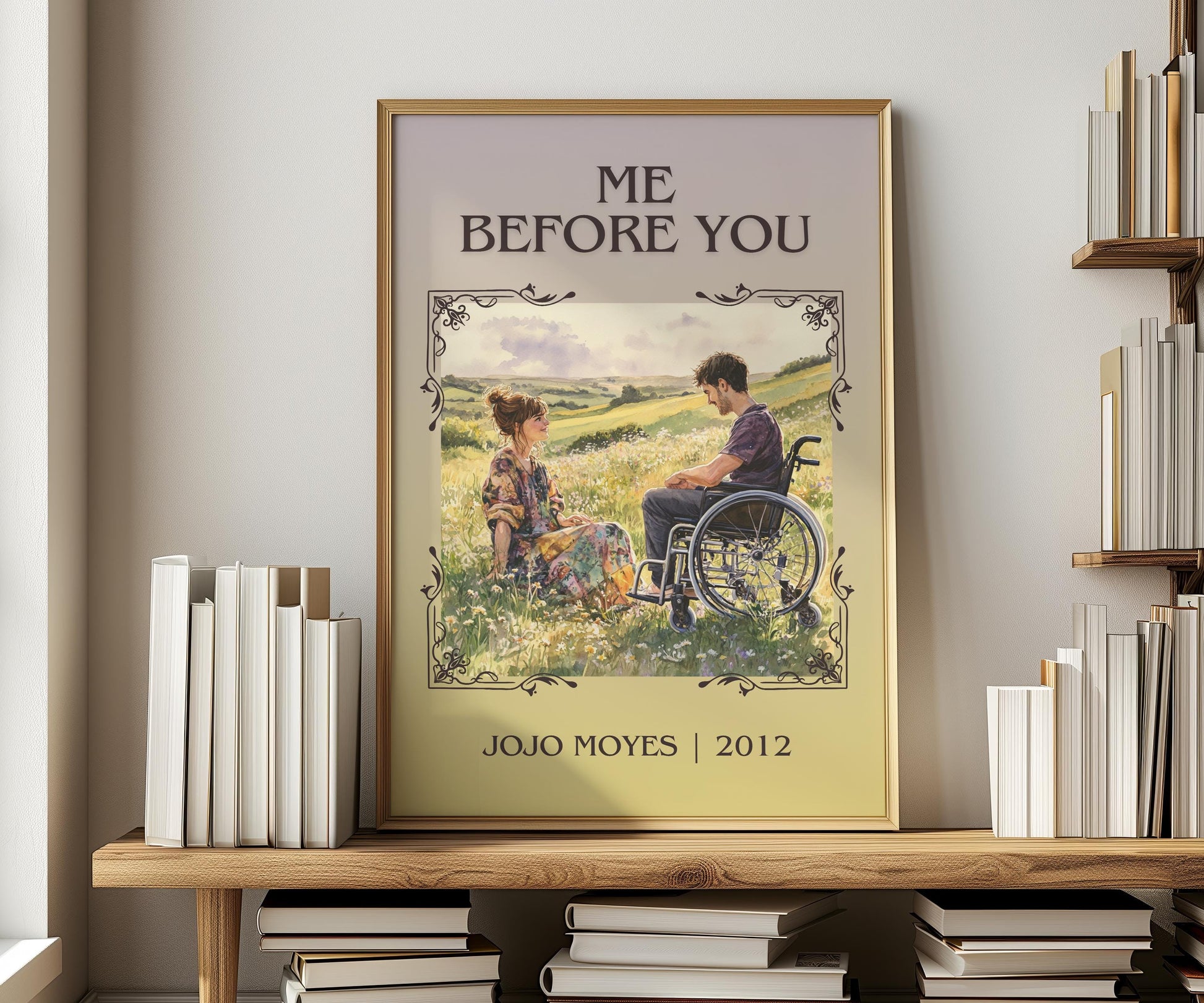 Me Before You by Jojo Moyes | Descriptive Book Poster | Minimalist