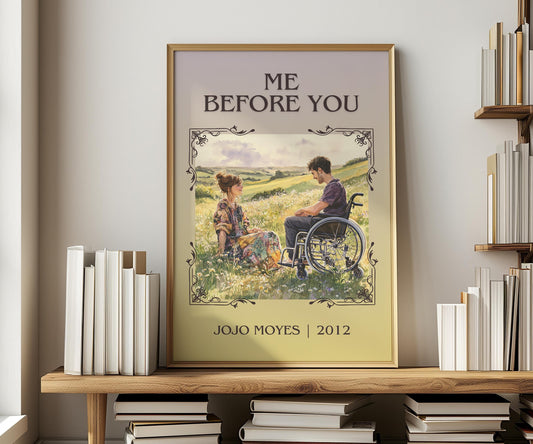 Me Before You by Jojo Moyes | Descriptive Book Poster | Minimalist